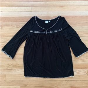 Black Peasant Shirt